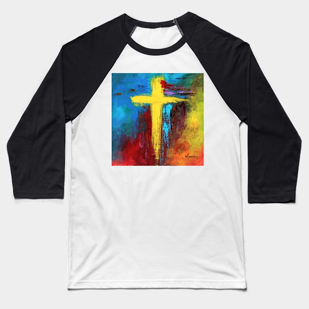 Cross 2 Baseball T-Shirt by kume